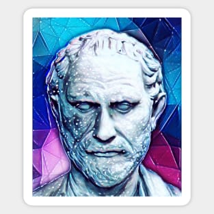 Megasthenes Snowy Portrait | Megasthenes Artwork 13 Sticker